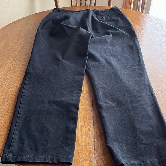 Eddie Bauer stretch black jeans size 16 side front pockets back button pocket - Picture 14 of 14